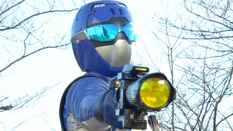 Ravi Shaw (Jazz Baduwalia) finishes off Cycletron (Hiroaki Nakamura/Barry Duffield) in Power Rangers Beast Morphers Episode 2 "Evox's Revenge" (2020), Hasbro