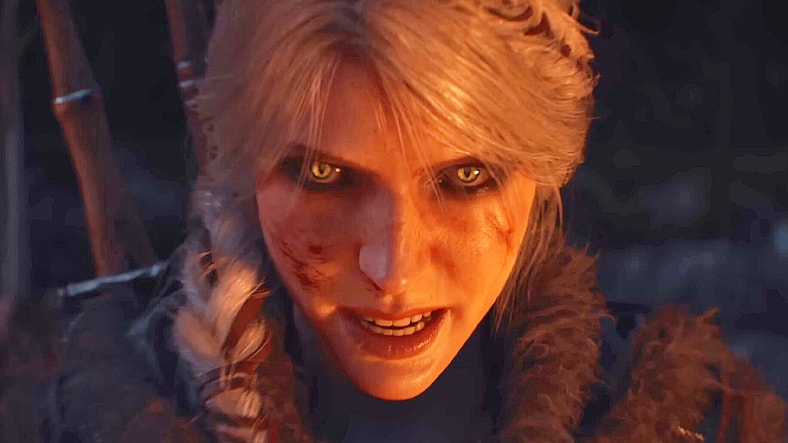Ciri (Ciara Berkeley) warns the people against their superstitions in The Witcher 4 (TBA), CD Projekt Red