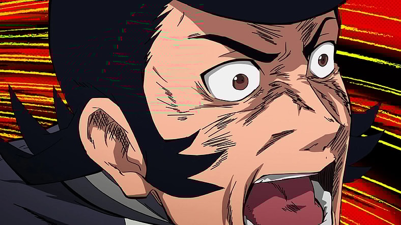 Dandy (Junichi Suwabe) makes a shocking discovery in Space Dandy Season 1 Episode 2 "The Search for the Phantom Space Ramen, Baby" (2014), Bones