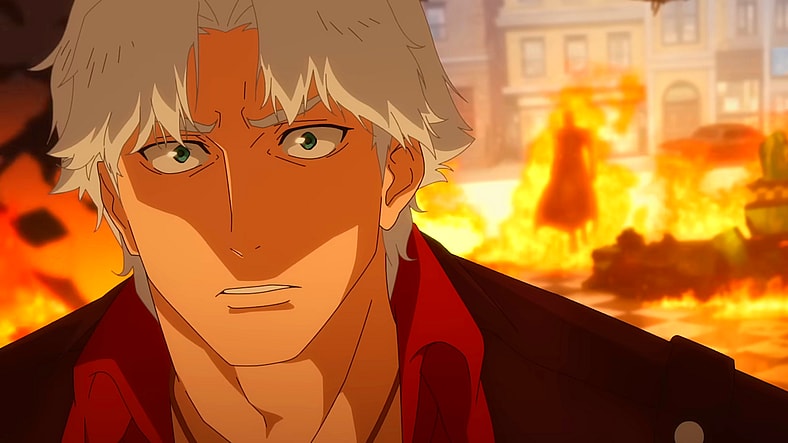 Dante (Johnny Young Bosch) hears a haunt voice from his past in Devil May Cry (2025), Netflix