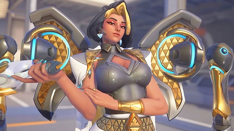 Domnia (Taj Atwal) deploys to the battlefield in Overwatch (2026), Activision Blizzard