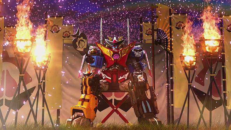 The Dai Gattai Don Onitaijin assembles for the first time in Avataro Sentai Donbrothers Episode 12 "The Moon Is Lying" (2022), Toei Co. Ltd.