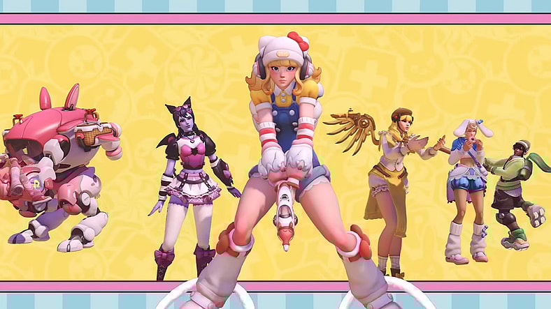 The cast of Overwatch don their best Sanrio attire in the Overwatch x Hello Kitty collaboration (2026), Activision Blizzard