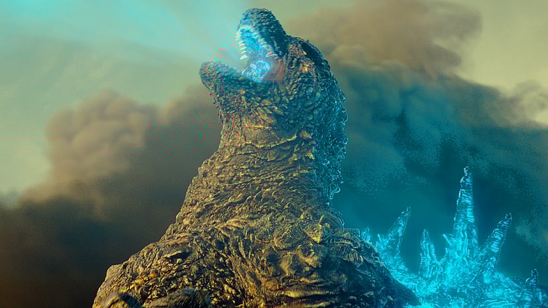 The King of the Monsters charges up his Atomic Breath in Godzilla Minus one (2023), Toho Co. Ltd.