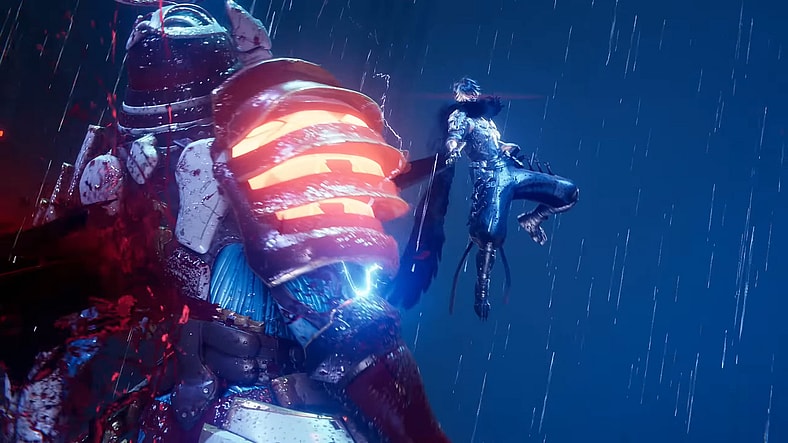 Yakumo (TBA) impales an enemy upon his chain in Ninja Gaiden 4 (2025), Team Ninja/PlatinumGames