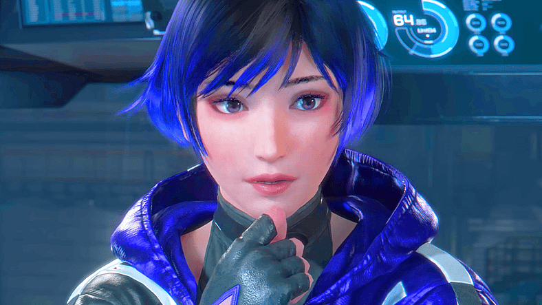 Reina ( ) has questions about Claudio's (Diego Baldoin) abilities in Tekken 8 (2024), Bandai Namco