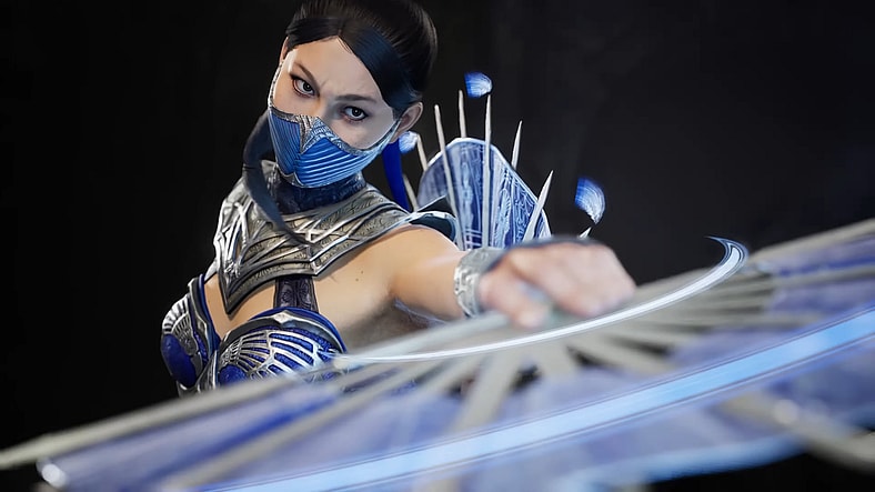 Kitana (Kari Wahlgreen) shows off her new movie-inspired digs in Mortal Kombat 1: Definitive Edition (2025), NetherRealm Studios