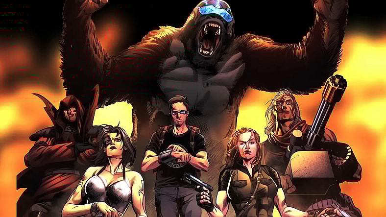 The state of Texas calls in its best line of defense in The Great War of Separation Vol. 1 #3 (2025), Rippaverse. Words by Chuck Dixon and Eric July, art by Jack Herbert, Marco Lesko, and Invisible Art Studio