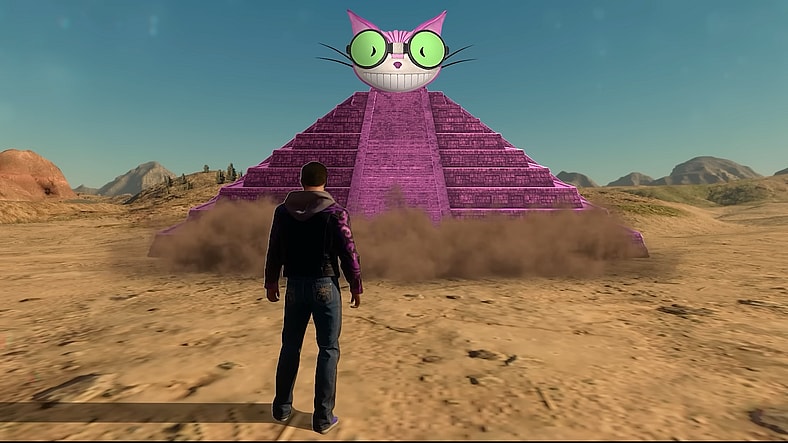 A recreation of the Genki Pyramid in My 2019 Visit to Volition & the Saints Row We Never Got (Part 1), YouTube