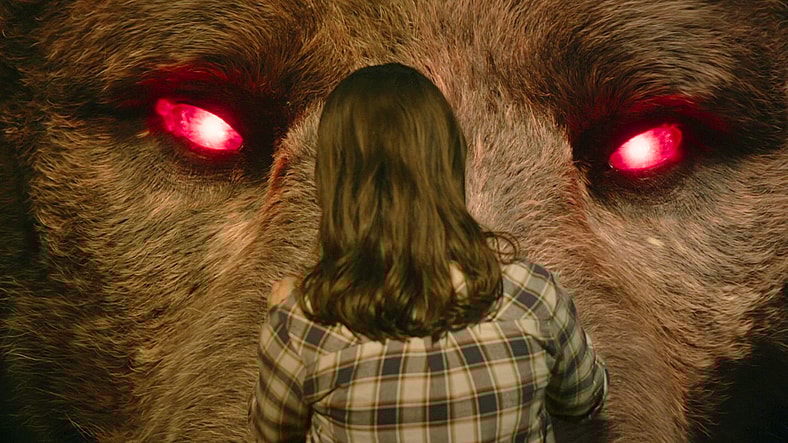 Dani Moonstar (Blu Hunt) makes peace with her Demon Bear in The New Mutants (2020), Marvel Entertainment