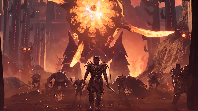 A horde of daedra descend upon the Deadlands in The Elder Scrolls IV: Oblivion Remastered (2025), Bethesda Softworks