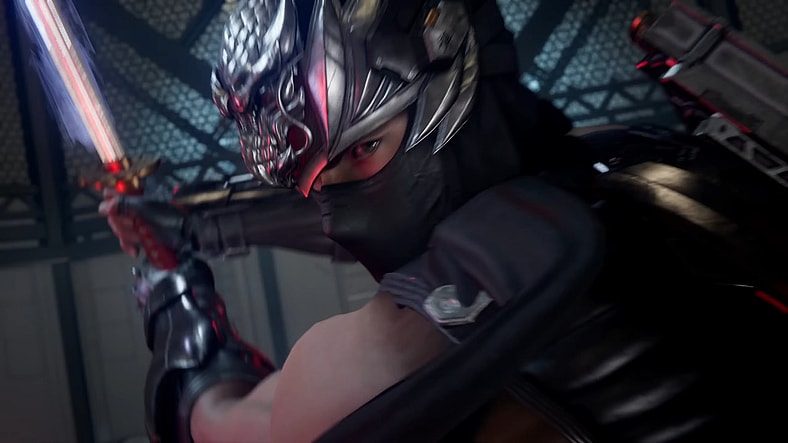 Ryu Hayabusa (Hideyuki Hori) draws his Dragon Sword in Ninja Gaiden 4 (2025), Team Ninja/PlatinumGames