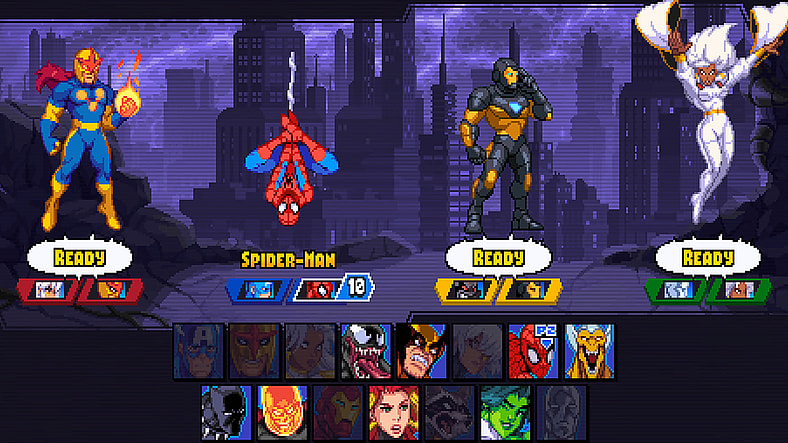 Nova, Spider-Man, Iron Man, and Storm prepare to fight back against the Annihilation Wave in Marvel Cosmic Invasion (2025), Tribute Games