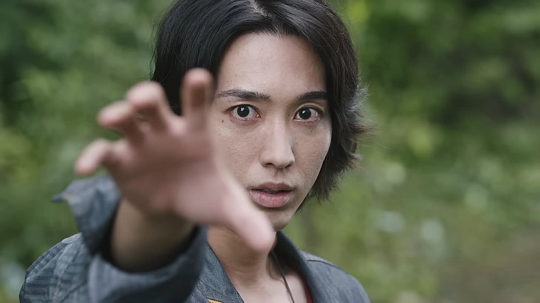 Sorato (Shori Kondo) attempts to connect with humanity in Ultraman Omega (2025), Tsuburaya Pro