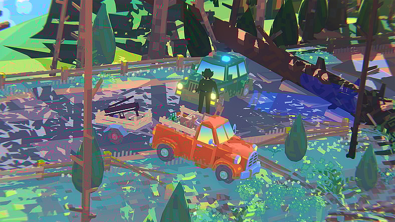Hauling a piano goes from bad to worse when you go off road in Truckful (2026), MythicOwl, Pocketpair Publishing