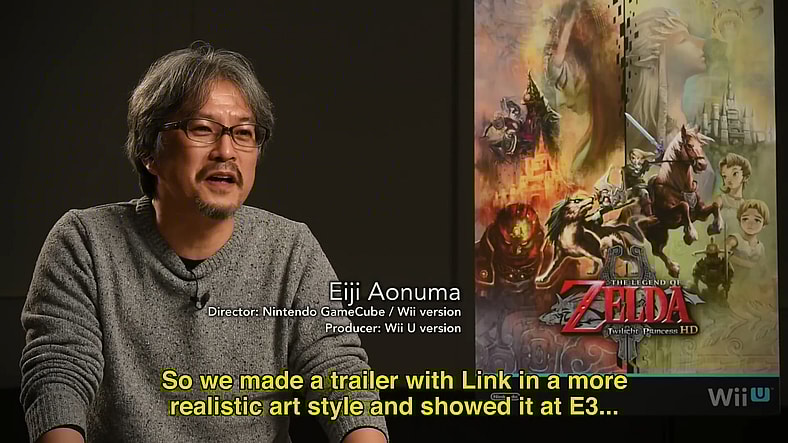 Series producer Eiji Aonuma recalls the first steps that led to The Legend of Zelda: Twilight Princess HD (2016), Nintendo