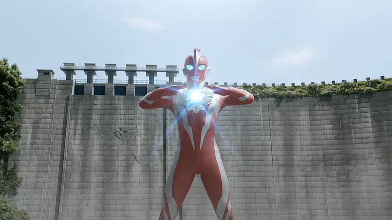 Ultraman Omega (Suit actor TBA) powers up in Ultraman Omega (2025), Tsuburaya Pro