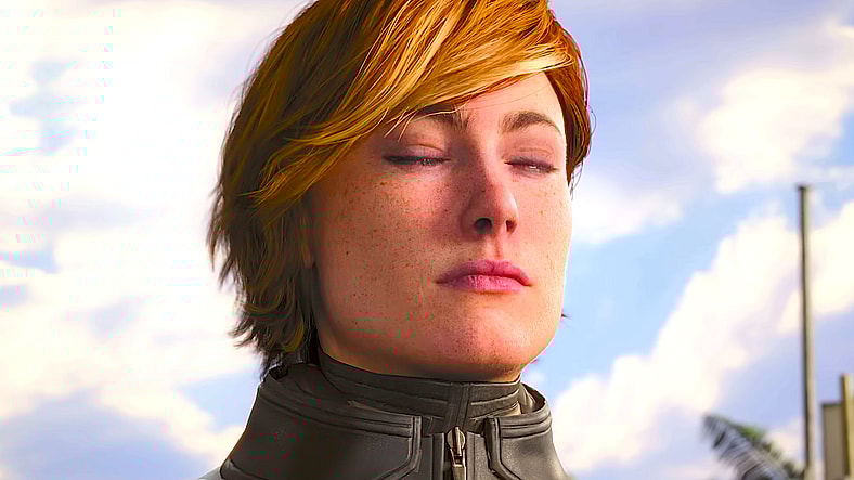 Joanna Dark (unvoiced) expresses her emotions in Perfect Dark (cancelled), Xbox Game Studios