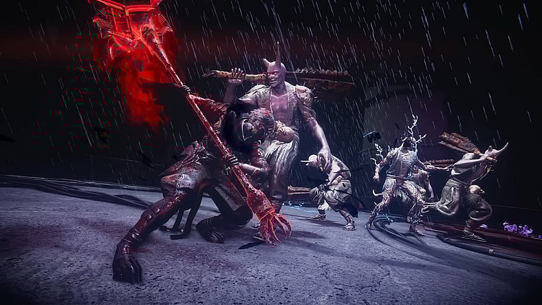 Yakumo (TBA) prepares to introduce an enemy to his battle hammer in Ninja Gaiden 4 (2025), Team Ninja/PlatinumGames