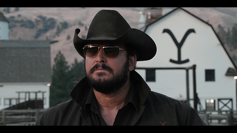 Rip Wheeler (Cole Hauser) looks out at the dawn of a new day in Yellowstone Season 5 Episode 14 "Life is a Promise" (2024), Paramount Network