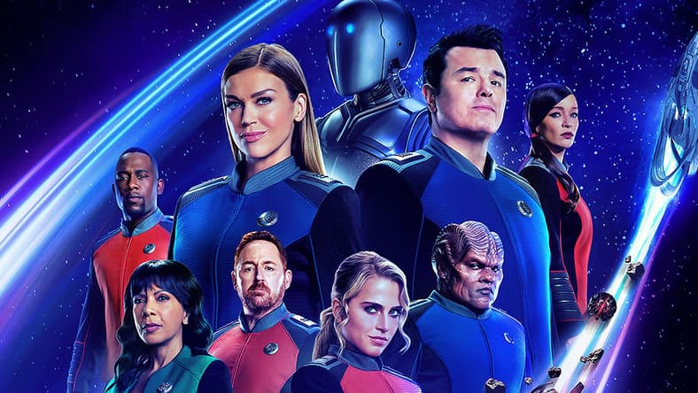 A poster of The Orville: New Horizons crew