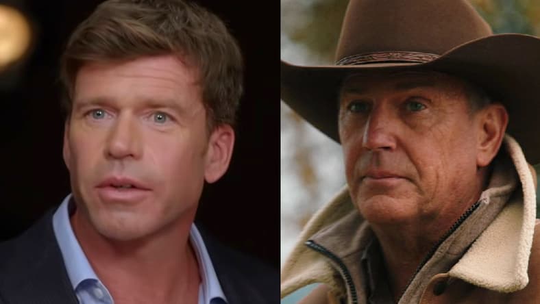 'Yellowstone' director Taylor Sheridan stops by THR to talk his creative process via 'Hell or High Water' Screenwriter Taylor Sheridan: "I'm Allergic to Exposition" | Close Up, THR YouTube / John Dutton (Kevin Costner) reflects on the pressures of ranch life via Yellowstone Season 3 Episode 3 "An Acceptable Surrender" (2020), Paramount