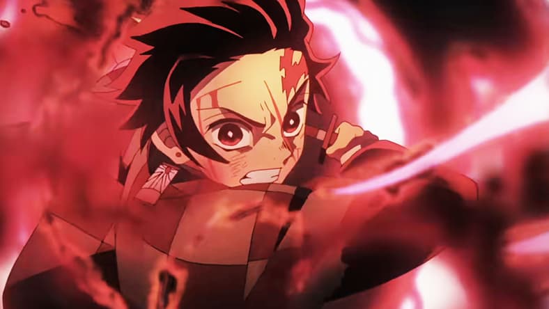 Tanjiro takes a swing in the Demon Slayer: Kimetsu no Yaiba - Sword Village Arc Trailer (2023), Aniplex via Youtube