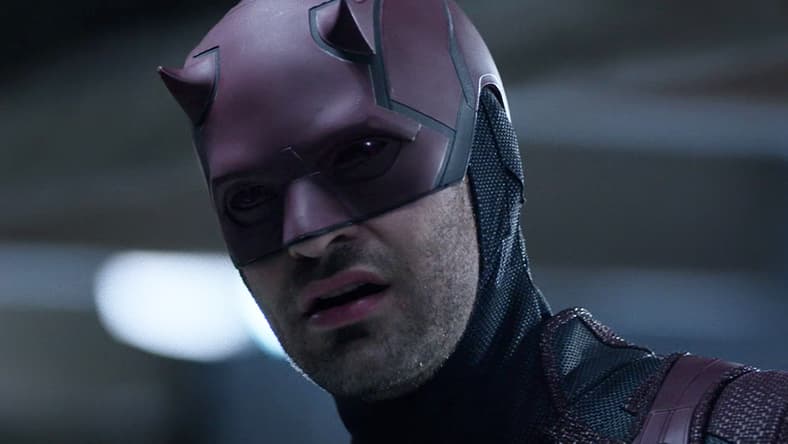 Daredevil (Charlie Cox) demands answers from Madam Gao (Wai Ching Ho) in The Defenders Season 1 Episode 7 "Fish in the Jailhouse" (2017), Marvel Entertainment