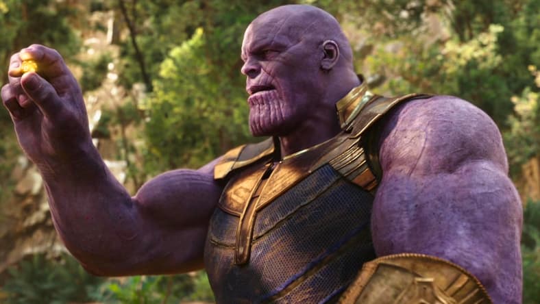 Thanos (Josh Brolin) finally acquires the Mind Stone in Avengers: Infinity War (2018), Marvel Entertainment
