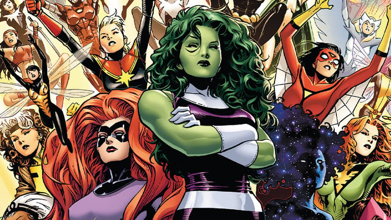 Jim Chueng's cover to A-Force Vol. 1 #1 (2015), Marvel Comics
