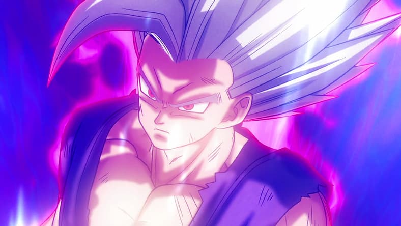 Gohan Beast (Masako Nozawa) unleashes his might in Dragon Ball Super: Super Hero (