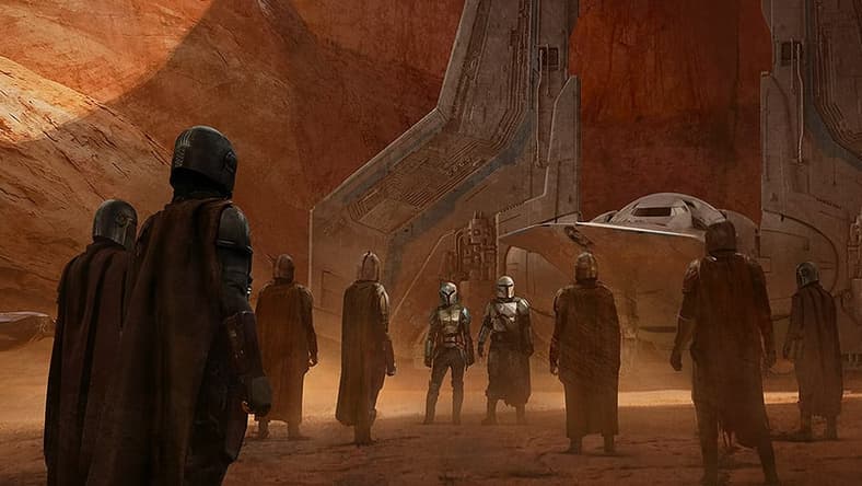 Concept art for season 3 of 'The Mandalorian' (2023), Disney+
