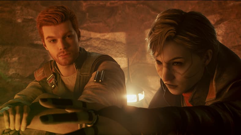 Merrin offers Cal cryptic advise by the fireside via Star Wars Jedi Survivor (2023), EA