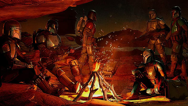 Promotional artwork for the fourth episode of 'The Mandalorian' (2023) season 3, Disney+