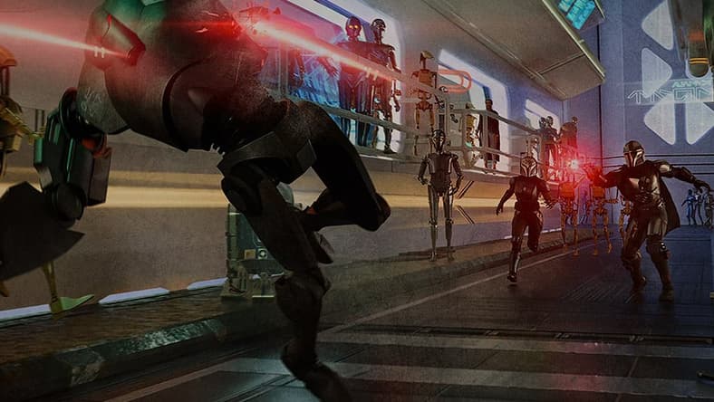 Promotional art for season 3, episode 6 of 'The Mandalorian' (2023), Disney+