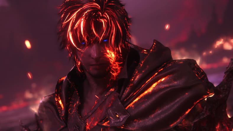 Clive Rosfield (Yuma Uchida) channels the powers of the Eikon Ifrit via Final Fantasy XVI (2023), Square Enix