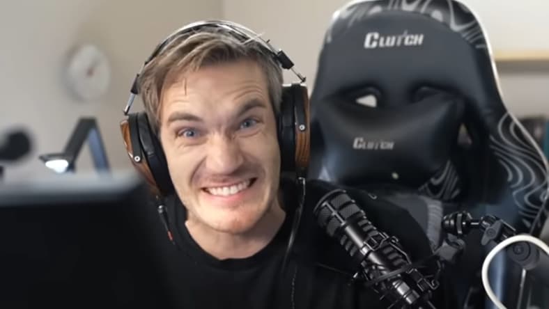 PewDiePie forces a smile in frustration via Only 99.9% Can SOLVE this - Brain It On, YouTube