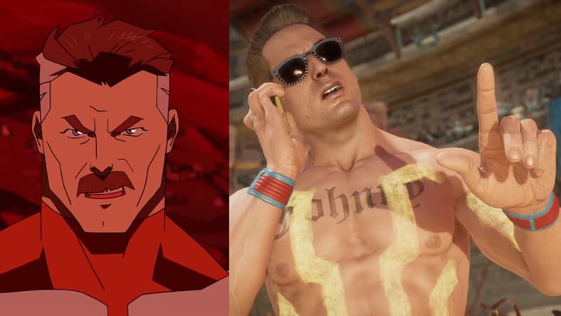 Omni-Man from Invincible and Johnny Cage from Mortal Kombat 11 Ultimate