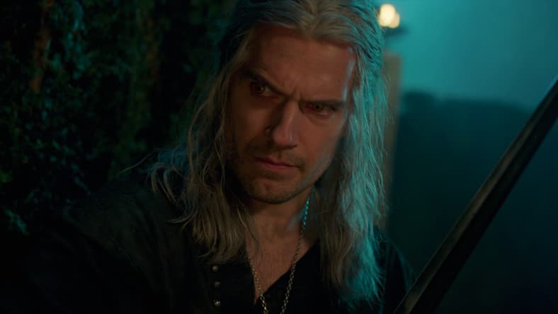 Geralt (Henry Cavill) seeks information in The Witcher Season 3 Episode 1 "Shaerrawedd" (2023), Netflix