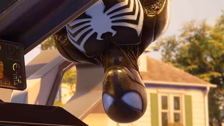 Spider-Man (Yuri Lowenthal) catches word of The Lizard's location in Marvel's Spider-Man 2 (2023), Sony / Insomniac Games