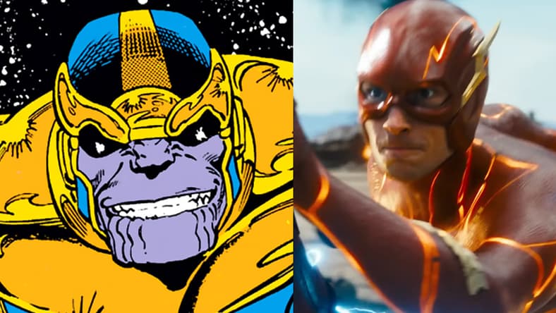Thanos stands defiant in Infinity Gauntlet Vol. 1 #4 (1991), Marvel Comics. Words by Jim Starlin, art by George Pérez, Josef Rubenstein, Tom Christopher, Max Steele, Ian Laughlin,and Jack Morelli.