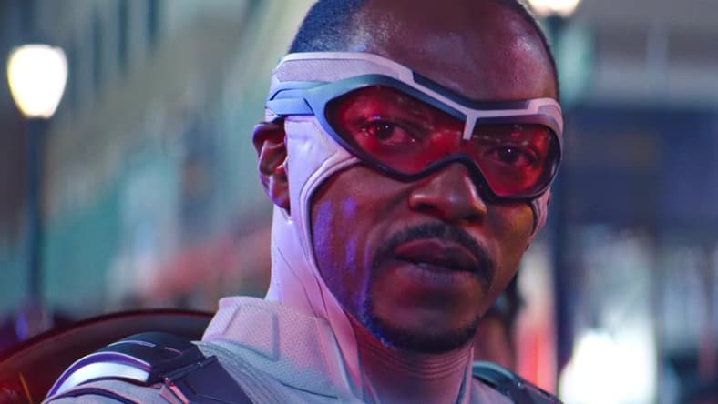 Sam Wilson (Anthony Mackie) takes up the mantle of Captain America in The Falcon and the Winter Soldier Season 1 Episode 8 "One World, One People" (2023), Marvel Entertainment