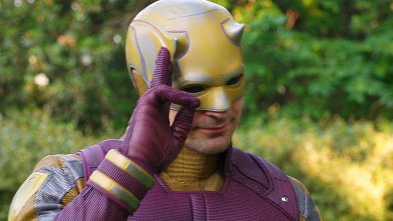 Daredevil (Charlie Cox) is left confused in She-Hulk: Attorney at Law Season 1 Episode 9 "Whose Show Is This?" (2022), Marvel Entertainment via Disney Plus