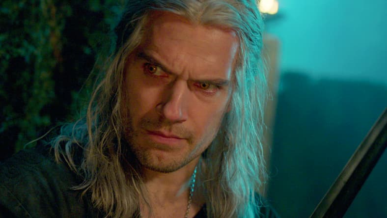 Geralt (Henry Cavill) seeks information in The Witcher Season 3 Episode 1 "Shaerrawedd" (2023), Netflix