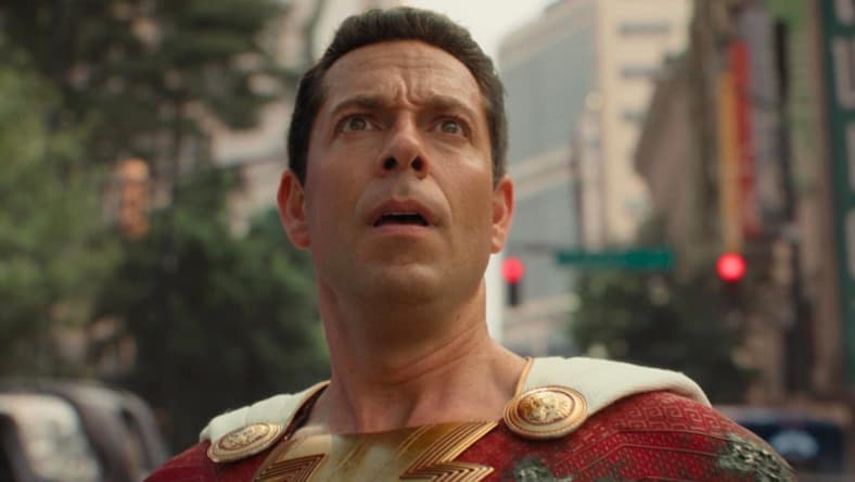 Shazam (Zachary Levi) prepares to face his greatest challenge yet in Shazam! Fury of the Gods (2023), Warner Bros. Pictures
