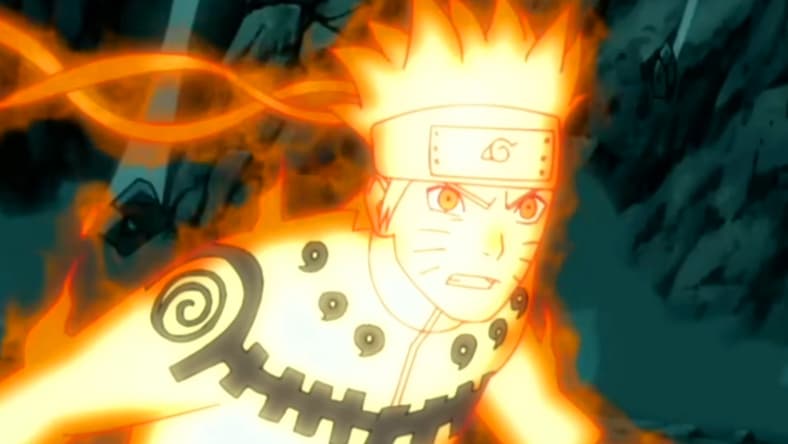 Naruto (Junko Takeuchi) embraces his Nine-Tailed Fox form in 完全新作PV “ROAD OF NARUTO” | アニメ『NARUTO-ナルト-』20周年記念 | studioぴえろ【公式】 (2023), Studio Pierrot