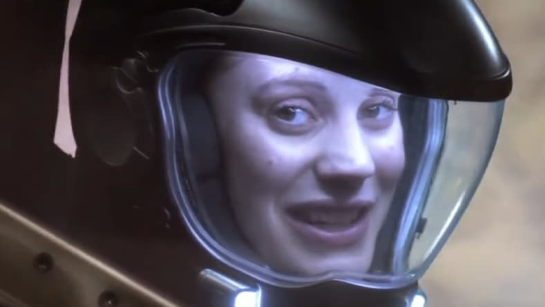 Starbuck (Katee Sackhoff) returns from the dead in Battlestar Galactica Season 3 Episode 20 "Crossroads Part 2" (2007), Universal