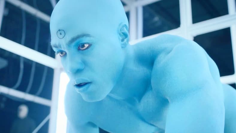 Doctor Manhattan (Yahya Abdul-Mateen II) is captured by The Kavalary in Watchmen Season 1 Episode 9 "See How They Fly" (2019), HBO