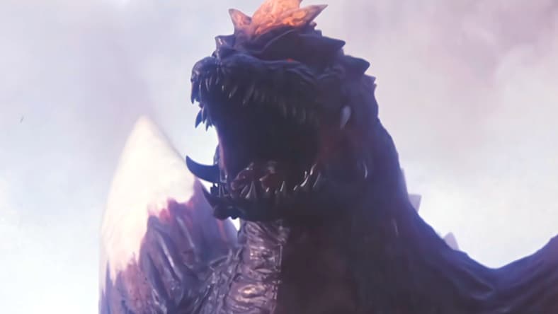 SpaceGodzilla roars in Godzilla vs. SpaceGodzilla (1994), Toho Co. Ltd.