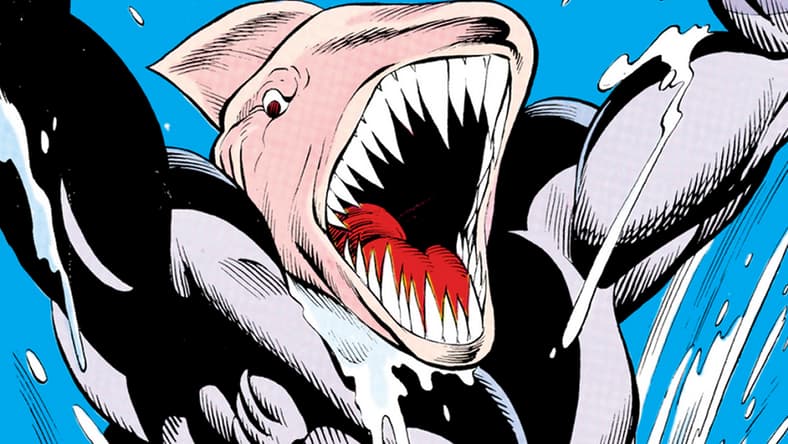Guy Gardner comes face-to-face with Karshon's mental powers in Green Lantern Vol. 2 #196 "3" (1986), DC. Words by Steve Englehart, art by Joe Staton, Bruce D. Patterson, Anthony Tollin, and Louis Buhalis.